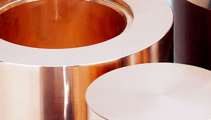 Close up of copper components